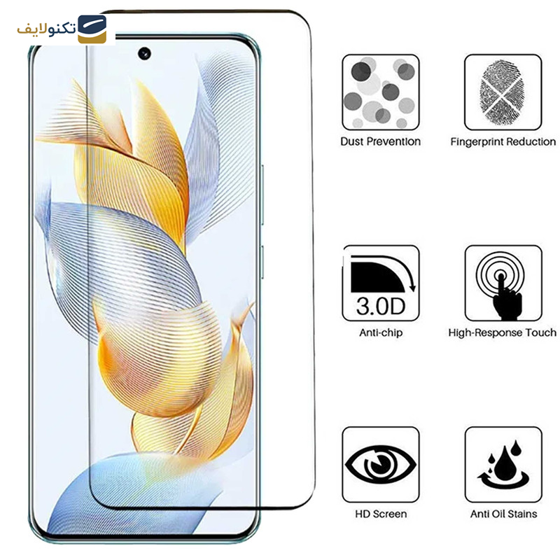 محافظ صفحه نمایش بوف مدل FullGlue-Max مناسب برای گوشی موبایل آنر 90 / 90 Pro - Buff FullGlue-Max Glass Screen Protector For Honor 90 Pro / Honor 90
